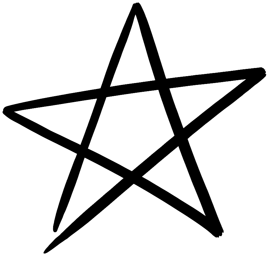 نجمة مرسومة